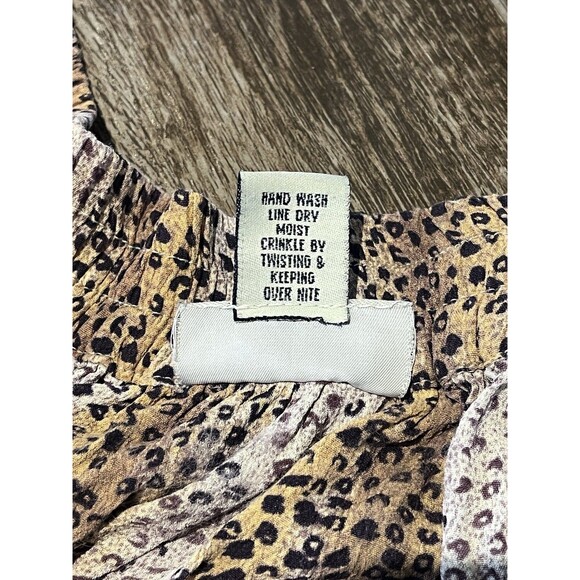 The Avenue Skirt Womens Size 26 / 28 Leopard Print Pleated Stretch Rayon Dress - Picture 6 of 8